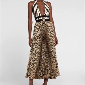 Jaguar 🐆 silk print dress